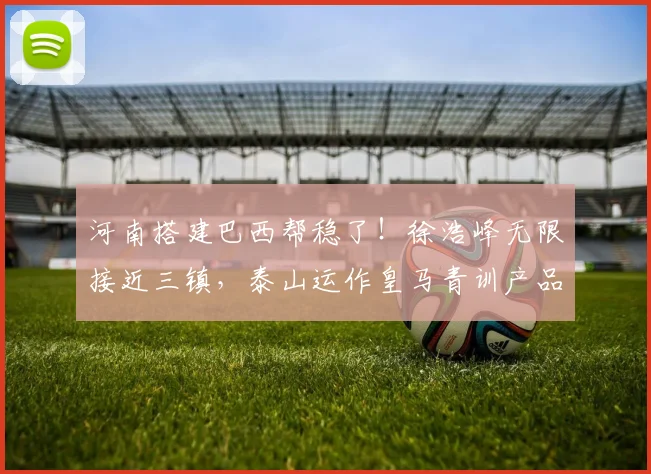 河南搭建巴西帮稳了!徐浩峰无限接近三镇,泰山运作皇马青训产品