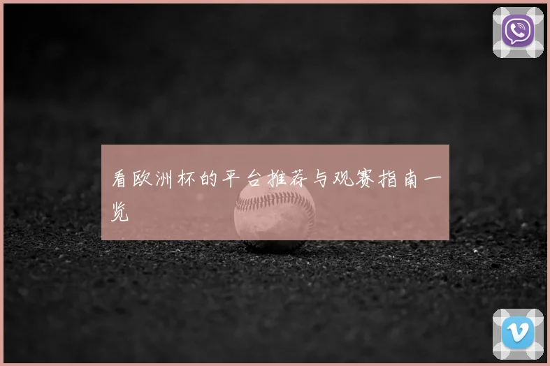 看欧洲杯的平台推荐与观赛指南一览