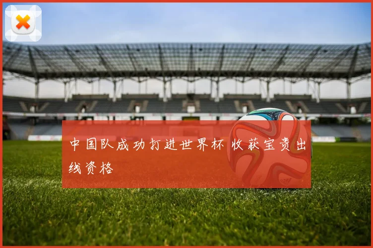 中国队成功打进世界杯 收获宝贵出线资格